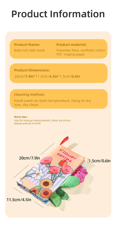 Soft Cloth Book for Babies, 4 Pages