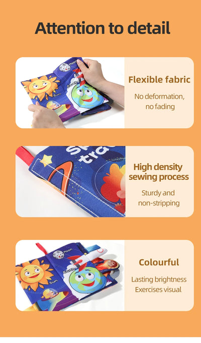 Soft Cloth Book for Babies, 4 Pages