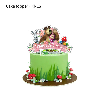 Bear & Girl Themed Birthday Party Supplies