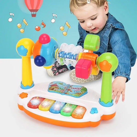 Spinning Baby Piano Toy with Lights and Music, product photo 1