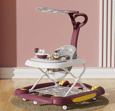 Baby Walker with Canopy, Red