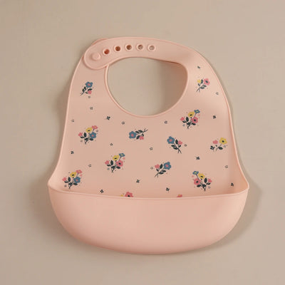 Silicone Baby Bib with Food-Catching Pocket