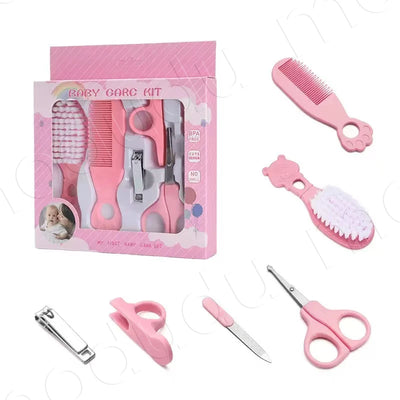 Baby Grooming Kit, 6 Pieces, pink