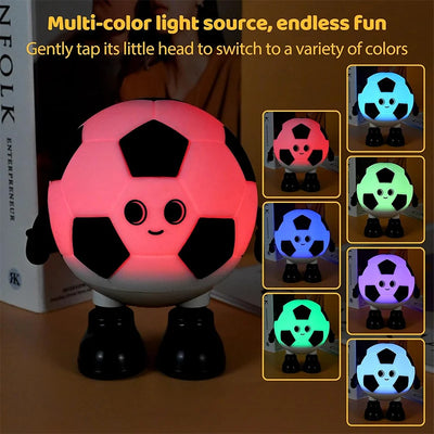 Soccer Ball Silicone Night Light, 7 Colors