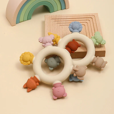 Silicone Animal Teether Ring