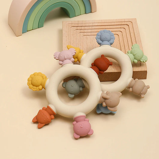 Silicone Animal Teether Ring
