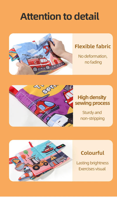 Soft Cloth Book for Babies, 4 Pages