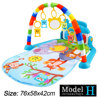Baby Play Gym with Kick Piano Mat