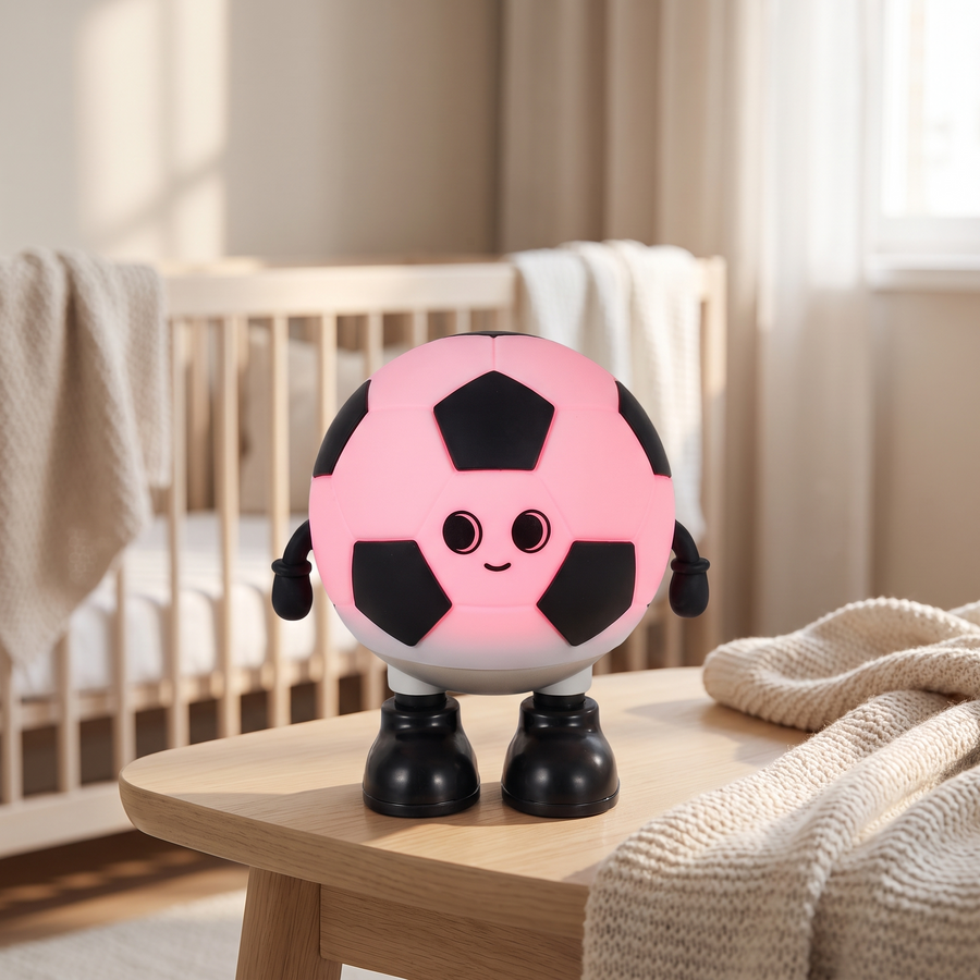 Soccer Ball Silicone Night Light, 7 Colors