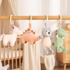 Plush Hanging Animal Rattle for Strollers