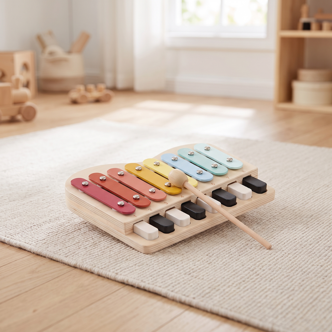 Wooden Xylophone Music Toy