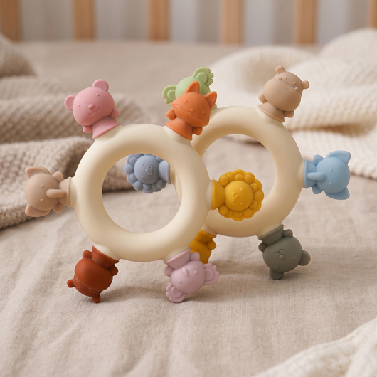 Silicone Animal Teether Ring