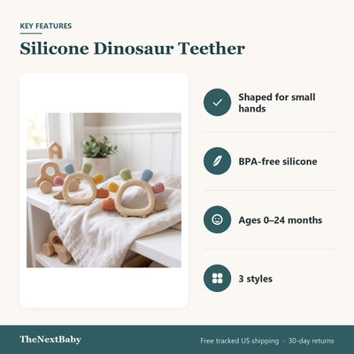 Key features: Silicone Dinosaur Teether