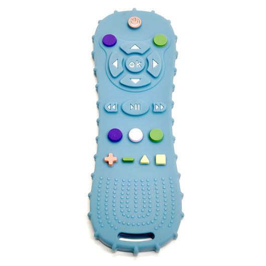 Remote Control Teether, Silicone - Blue classic
