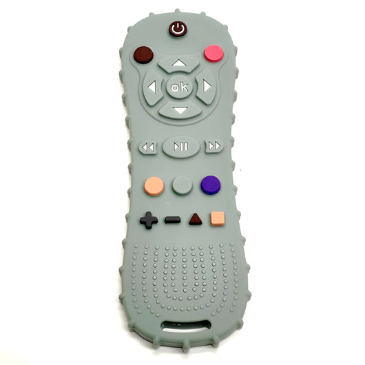 Remote Control Teether, Silicone - Sage classic